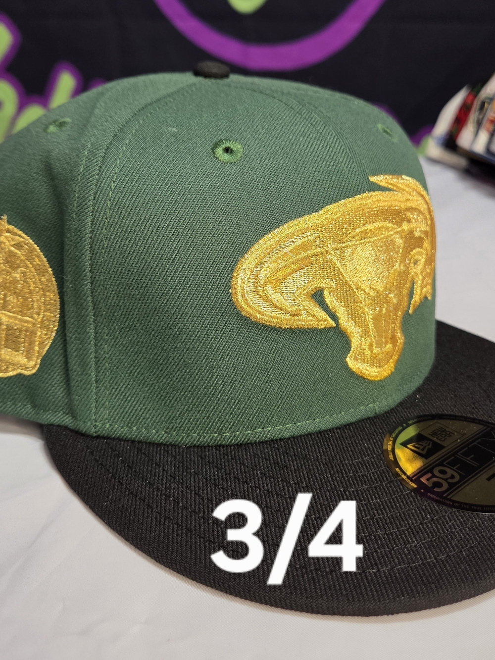 🔴SOLD🔴New Era 7 3/4 - Topperz Two Tone Gold Dallas Stars